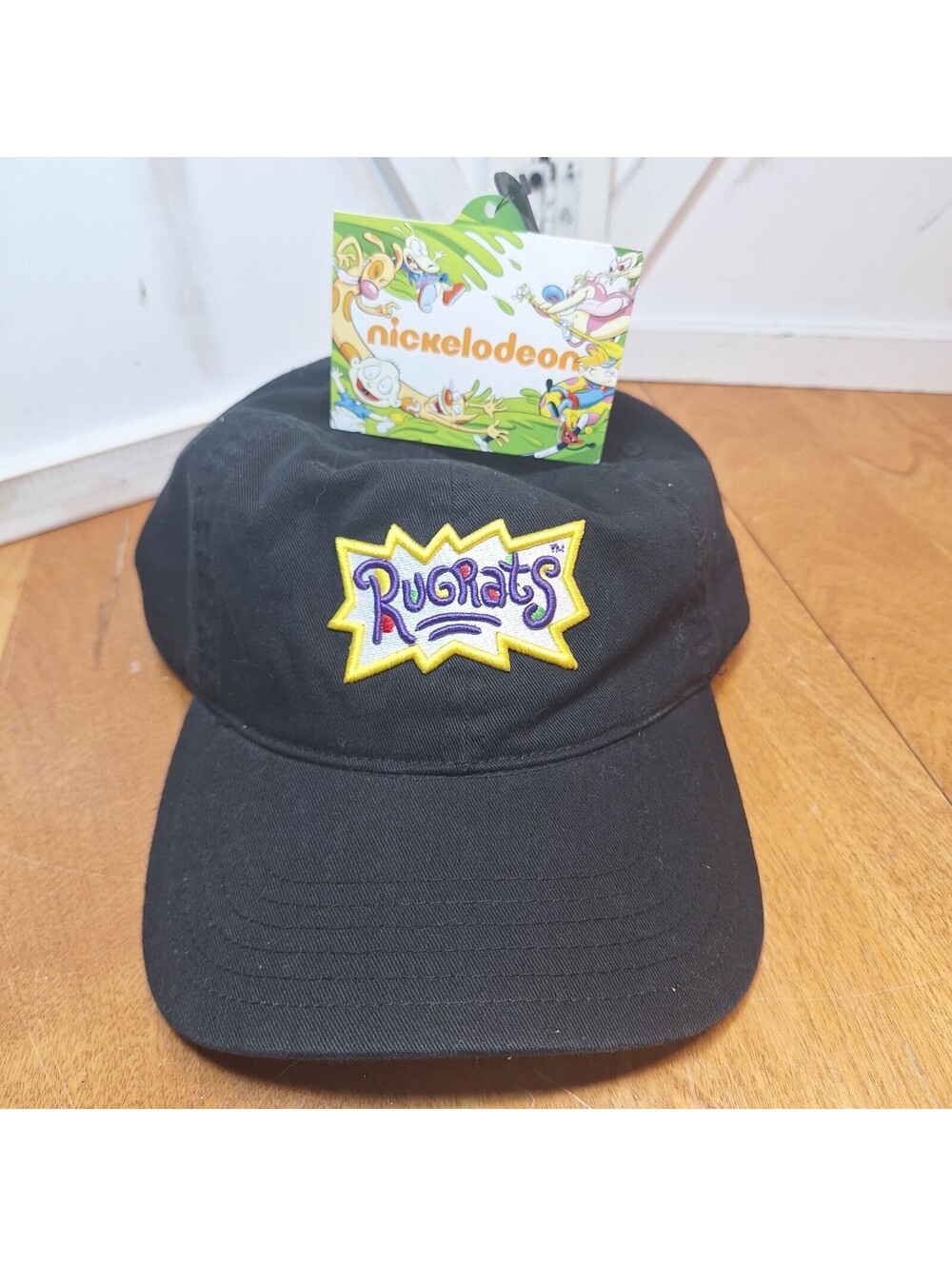 Rugrats Bioworld Black Adjustable Strap Dad Hat Nickelodeon- Unisex